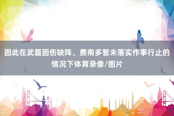 因此在武磊因伤缺阵、费南多暂未落实作事行止的情况下体育录像/图片