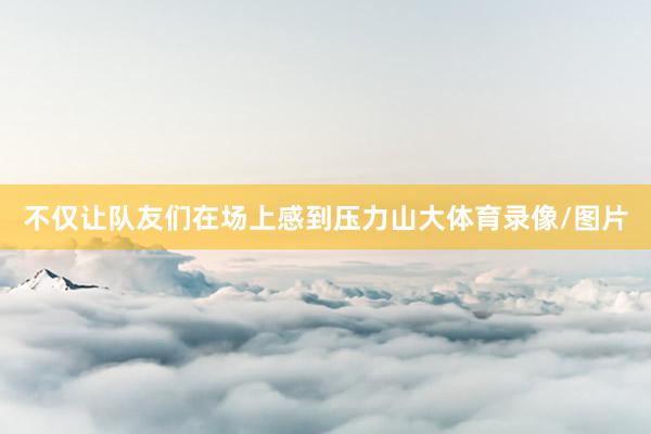不仅让队友们在场上感到压力山大体育录像/图片