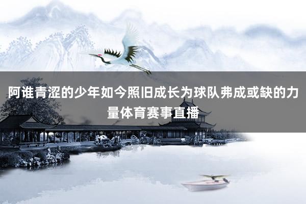 阿谁青涩的少年如今照旧成长为球队弗成或缺的力量体育赛事直播