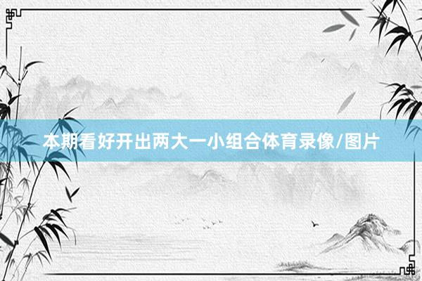 本期看好开出两大一小组合体育录像/图片